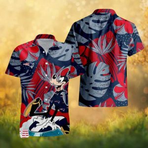 New England Patriots Goofy Surfing Tropical Hawaiian Shirt