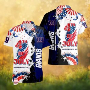 New York Giants 4th of July Independence Day Patriotic Hawaiian Shirt