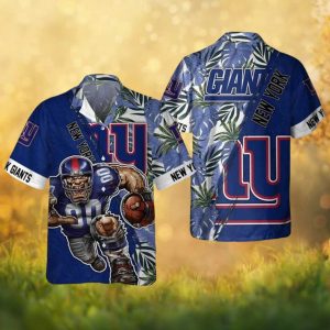 New York Giants “Mean Player” Football Character Hawaiian Shirt