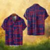 Detroit Lions Blue & Silver Tiki Tribal Beach Hawaiian Shirt Detroit Lions Blue & Silver Tiki Tribal Beach Hawaiian Shirt