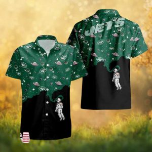 New York Jets Astronaut Galaxy Space Exploration Hawaiian Shirt
