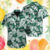 New York Jets White Tropical Palm Tree Summer Button Down Hawaiian Shirt New York Jets White Tropical Palm Tree Summer Button Down Hawaiian Shirt