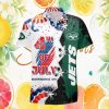 New York Giants Mickey Mouse Surfing Beach NFL Hawaiian Shirt New York Giants Mickey Mouse Surfing Beach NFL Hawaiian Shirt