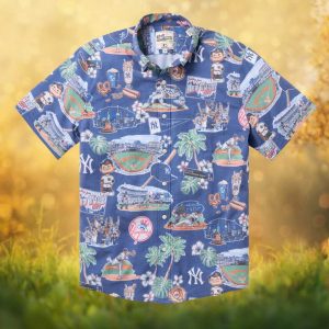 New York Yankees Reyn Spooner Heritage Mascot & Stadium Hawaiian Shirt