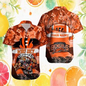 Personalized Cincinnati Bengals Who Dey Floral Hawaiian Shirt Personalized Cincinnati Bengals Who Dey Floral Hawaiian Shirt
