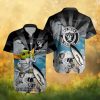 Philadelphia Eagles Teal Sunset Palm Tree Hawaiian Shirt Philadelphia Eagles Teal Sunset Palm Tree Hawaiian Shirt