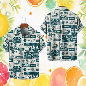 Philadelphia Eagles Beach Vacation Tiki Mask Pattern Hawaiian Hawaiian Shirt
