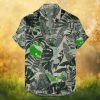 Philadelphia Eagles Tropical Palm Tree Sunset Teal Hawaiian Shirt Philadelphia Eagles Tropical Palm Tree Sunset Teal Hawaiian Shirt