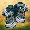 Philadelphia Eagles Shark Mouth Bomber Nose Art Graphic Hawaiian Shirt Philadelphia Eagles Shark Mouth Bomber Nose Art Graphic Hawaiian Shirt