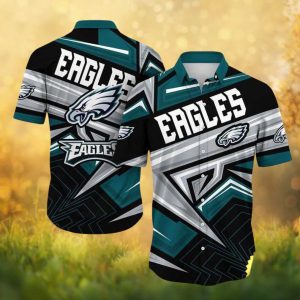 Philadelphia Eagles Modern Geometric Pattern Hawaiian Shirt Philadelphia Eagles Modern Geometric Pattern Hawaiian Shirt