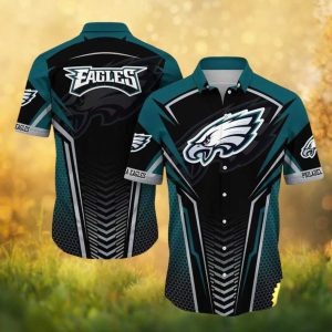 Philadelphia Eagles NFL Modern Geometric Hexagon Pattern Sport Hawaiian Shirt Philadelphia Eagles NFL Modern Geometric Hexagon Pattern Sport Hawaiian Shirt