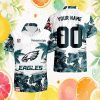 Philadelphia Eagles Sunset Flamingo Tropical Hawaiian Shirt Midnight Green Gradient Philadelphia Eagles Sunset Flamingo Tropical Hawaiian Shirt Midnight Green Gradient