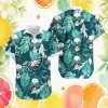 Personalized Miami Dolphins Teal & White Allover Hibiscus Hawaiian Shirt Personalized Miami Dolphins Teal & White Allover Hibiscus Hawaiian Shirt