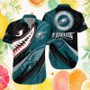 Philadelphia Eagles Coconut & Palm Beach Pattern NFL Hawaiian Shirt Philadelphia Eagles Coconut & Palm Beach Pattern NFL Hawaiian Shirt