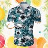 Personalized Miami Dolphins Tropical Sunset Orange & Teal Palm Tree Hawaiian Shirt Personalized Miami Dolphins Tropical Sunset Orange & Teal Palm Tree Hawaiian Shirt