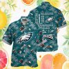 Philadelphia Eagles Floral Sunset Hibiscus Tropical Hawaiian Shirt Philadelphia Eagles Floral Sunset Hibiscus Tropical Hawaiian Shirt