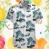 Dallas Cowboys Custom White Tropical Palm Tree Silhouette Hawaiian Shirt Dallas Cowboys Custom White Tropical Palm Tree Silhouette Hawaiian Shirt