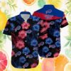 Tennessee Titans NFL Torn Rock & Tropical Floral Hawaiian Shirt Tennessee Titans NFL Torn Rock & Tropical Floral Hawaiian Shirt
