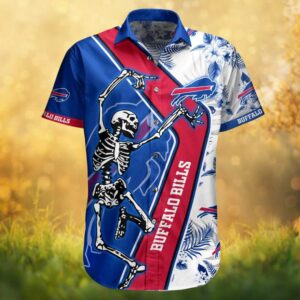 Buffalo Bills Dancing Skeleton Grateful Dead Fan Hawaiian Shirt