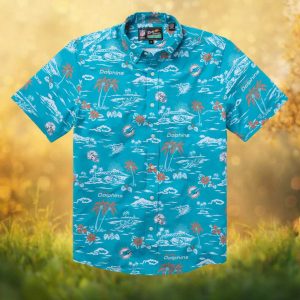 Reyn Spooner NFL Miami Dolphins Tropical Paradise Hawaiian Shirt