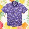 LSU Tigers NCAA Purple Gold Hibiscus Collegiate Hawaiian Shirt LSU Tigers NCAA Purple Gold Hibiscus Collegiate Hawaiian Shirt