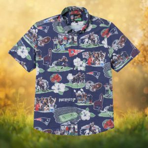 Reyn Spooner NFL New England Patriots Scenic Hawaiian Shirt
