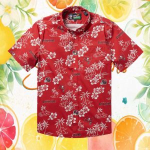 Reyn Spooner NFL Tampa Bay Buccaneers Hibiscus Hawaiian Shirt