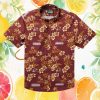 Texas Tech Red Raiders NCAA Charcoal Tropical Floral Team Hawaiian Shirt Texas Tech Red Raiders NCAA Charcoal Tropical Floral Team Hawaiian Shirt