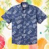 Cal Bears UC Berkeley NCAA Navy Hibiscus Floral Hawaiian Shirt Cal Bears UC Berkeley NCAA Navy Hibiscus Floral Hawaiian Shirt