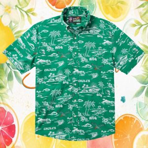Reyn Spooner Philadelphia Eagles Kelly Green Scenic Hawaiian Shirt