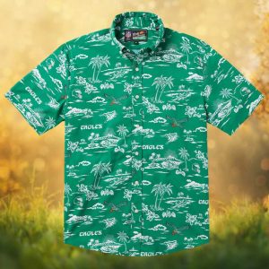 Reyn Spooner Philadelphia Eagles Kelly Green Scenic Hawaiian Shirt