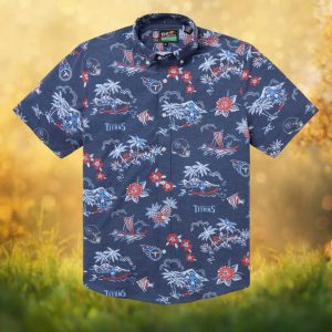 Reyn Spooner Tennessee Titans NFL Tropical Button Down Hawaiian Shirt