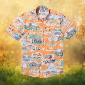 Reyn Spooner Tennessee Volunteers Orange Gameday Scenic Hawaiian Shirt