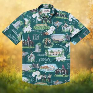 Reyn Spooner University of Hawaii Warriors Scenic Hawaiian Shirt
