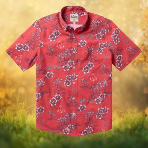 Reyn Spooner x MLB Boston Red Sox Hawaiian Shirt Red Floral