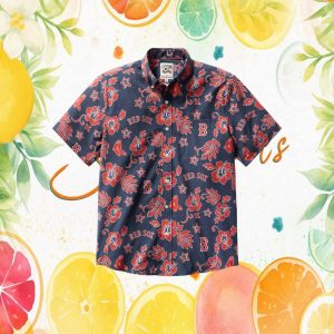 Reyn Spooner x MLB Boston Red Sox Scenic Hibiscus Hawaiian Shirt