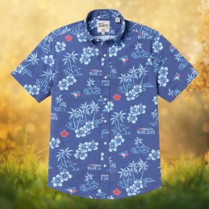 Reyn Spooner x MLB Toronto Blue Jays Hawaiian Shirt Royal Blue