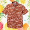 Reyn Spooner x MLB Los Angeles Angels Red Tropical Scenic Button Down Hawaiian Shirt Reyn Spooner x MLB Los Angeles Angels Red Tropical Scenic Button Down Hawaiian Shirt