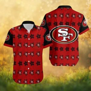 San Francisco 49ers Honu Sea Turtle Polynesian Print Red Hawaiian Shirt San Francisco 49ers Honu Sea Turtle Polynesian Print Red Hawaiian Shirt