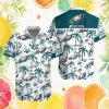 Philadelphia Eagles Personalized Dark Green Floral Hawaiian Shirt Philadelphia Eagles Personalized Dark Green Floral Hawaiian Shirt