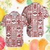 Washington Commanders Tropical Palm Tree White Hawaiian Shirt Washington Commanders Tropical Palm Tree White Hawaiian Shirt