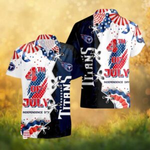 Tennessee Titans 4th of July Independence Day Patriotic Americana NFL Hawaiian Shirt
