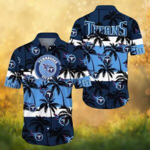 Tennessee Titans Blue Palm Tree Paradise NFL Tropical Beach Hawaiian Shirt