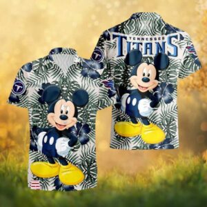 Tennessee Titans Mickey Mouse NFL Hawaiian Shirt Tropical Jungle Style