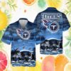 Buffalo Bills Modern V Stripe Athletic Button Up Hawaiian Shirt Buffalo Bills Modern V Stripe Athletic Button Up Hawaiian Shirt