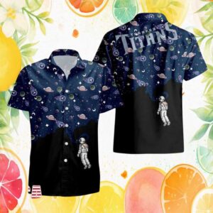 Tennessee Titans NFL Space Astronaut Hawaiian Shirt Galaxy Cosmic Design Tennessee Titans NFL Space Astronaut Hawaiian Shirt Galaxy Cosmic Design