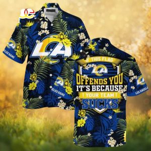 Los Angeles Rams Tropical Hawaiian Shirt Funny Team Rivalry Fan Apparel