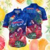 Buffalo Bills American Flag Floral Hawaiian Shirt Patriotic NFL Fan Gear Buffalo Bills American Flag Floral Hawaiian Shirt Patriotic NFL Fan Gear