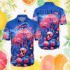 Tennessee Titans White & Navy Hibiscus Floral NFL Hawaiian Shirt Tennessee Titans White & Navy Hibiscus Floral NFL Hawaiian Shirt