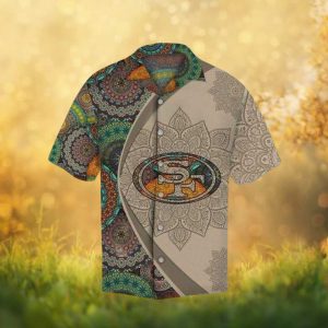 San Francisco 49ers Vintage Mandala Art Hawaiian Shirt